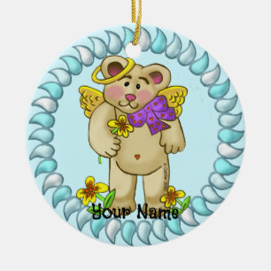 Adorno De Cerámica Love Angel Bear