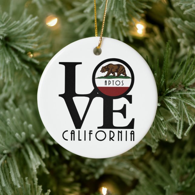 Adorno De Cerámica LOVE Aptos California (Árbol)