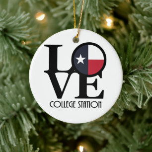 Adorno De Cerámica LOVE College Station