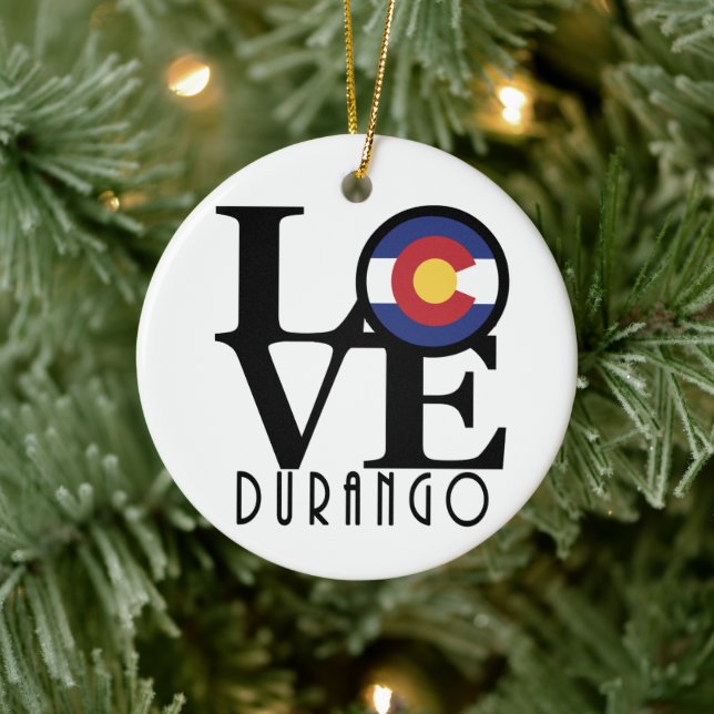 Adorno De Cerámica LOVE Durango (Árbol)