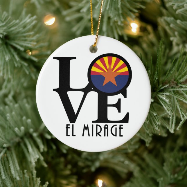 Adorno De Cerámica LOVE El Mirage Arizona (Árbol)