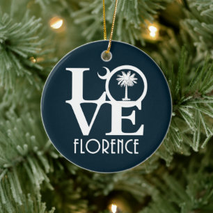 Adorno De Cerámica LOVE Florence South Carolina
