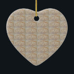 Adorno De Cerámica Love Heart Sea Shell Beach Hearts Seashells Summer<br><div class="desc">Love Heart Sea Shell Beach Hearts Seashells Summer</div>