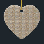 Adorno De Cerámica Love Heart Sea Shell Beach Hearts Seashells Summer<br><div class="desc">Love Heart Sea Shell Beach Hearts Seashells Summer</div>