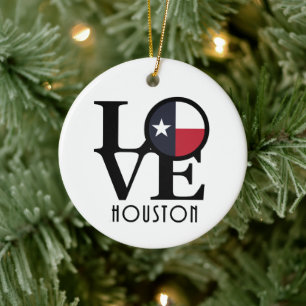 Adorno De Cerámica LOVE Houston Texas