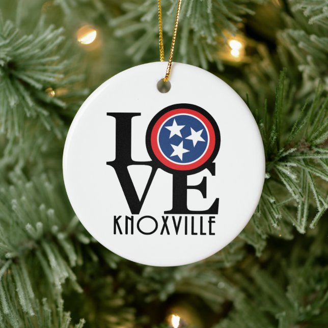 Adorno De Cerámica LOVE Knoxville Tennessee (Árbol)