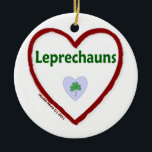 Adorno De Cerámica Love Leprechauns<br><div class="desc">Irlandés o no,  ¡únete a la mañana y feliz Día de San Patricio! Celebra el día y comparte las festividades con estos diseños de la canción Blue Beach,  dichos irlandeses,  bendiciones y proverbios...  ¡y que tu casa siempre sea demasiado pequeña para albergar a todos tus amigos!</div>