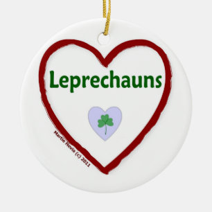 Adorno De Cerámica Love Leprechauns
