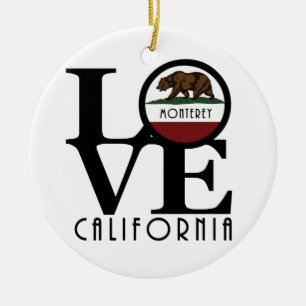 Adorno De Cerámica LOVE Monterey California