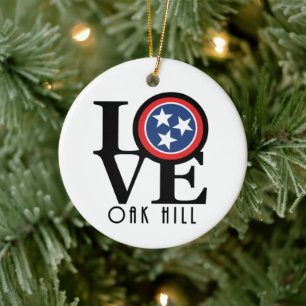 Adorno De Cerámica LOVE Oak Hill Tennessee