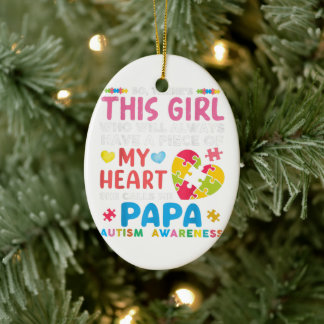 Adorno De Cerámica Love Papa Ornament | Defensa doméstica