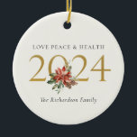 Adorno De Cerámica Love Peace Health Poinsettia Bunch Relieve metaliz<br><div class="desc">Si necesitas más personalización,  por favor,  no dudes en enviarme un mensaje a yellowfebstudio@gmail.com.</div>