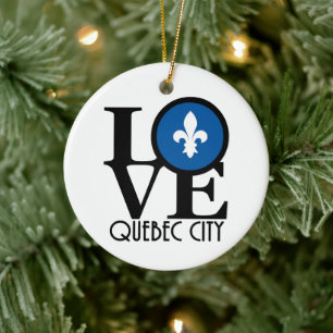 Adorno De Cerámica LOVE Quebec