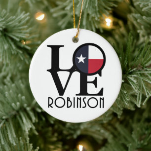Adorno De Cerámica LOVE Robinson Texas