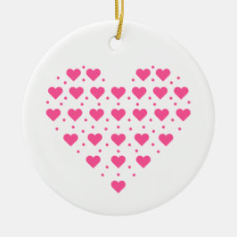 Adorno De Cerámica Love rosa Herzen