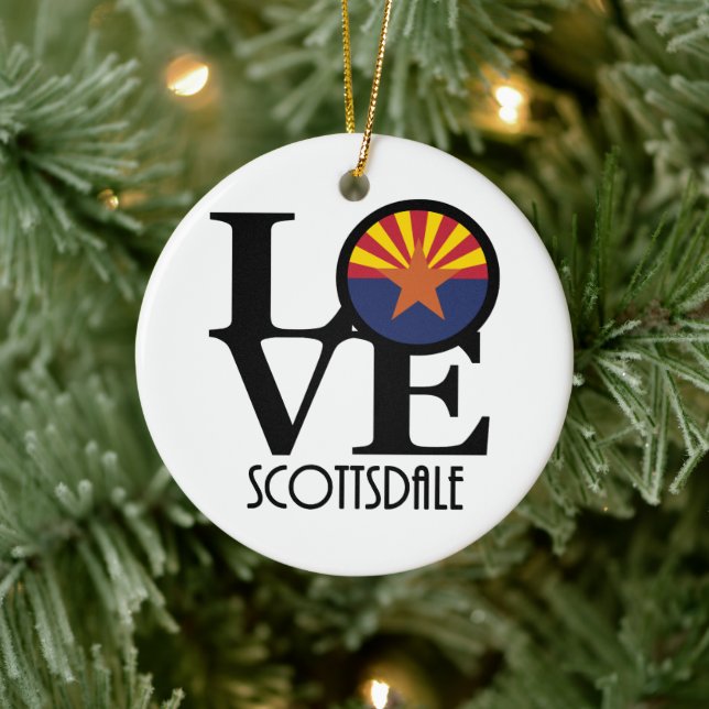 Adorno De Cerámica LOVE Scottsdale Arizona (Árbol)