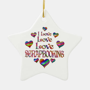 Adorno De Cerámica Love Scrapbooking