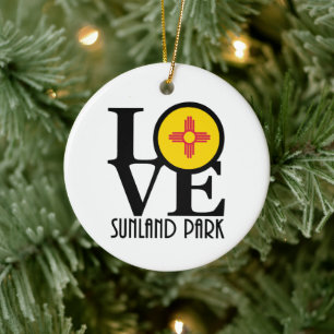 Adorno De Cerámica LOVE Sunland Park Nuevo México