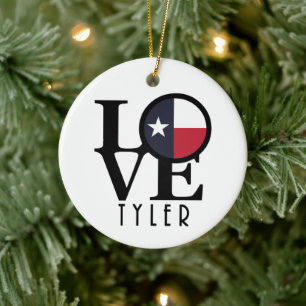 Adorno De Cerámica LOVE Tyler Texas