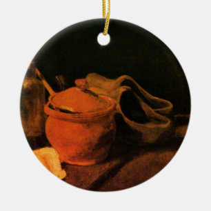 Adorno De Cerámica Loza, botella y zuecos por Vincent van Gogh
