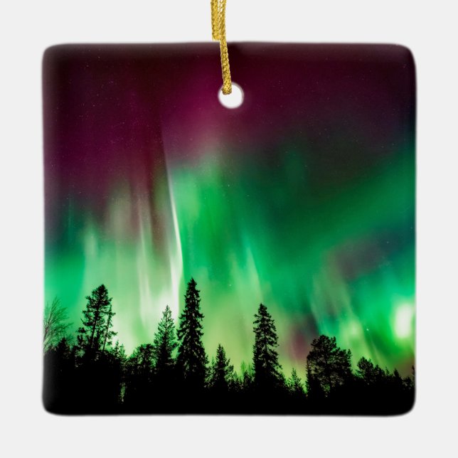 Adorno De Cerámica Luces boreales de Aurora (Anverso)