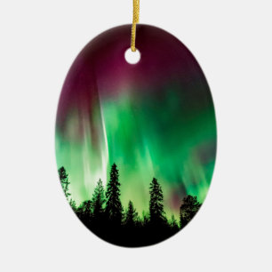 Adorno De Cerámica Luces boreales de Aurora