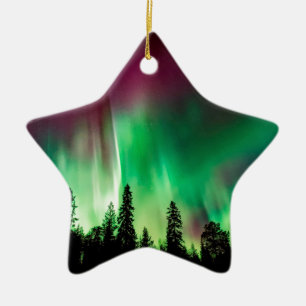 Adorno De Cerámica Luces boreales de Aurora