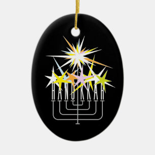 Adorno De Cerámica Luces de Janucá