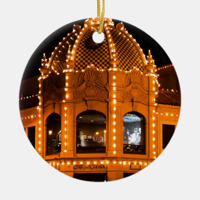 Adorno De Cerámica ¡Luces de la plaza en Kansas City! (Frente)