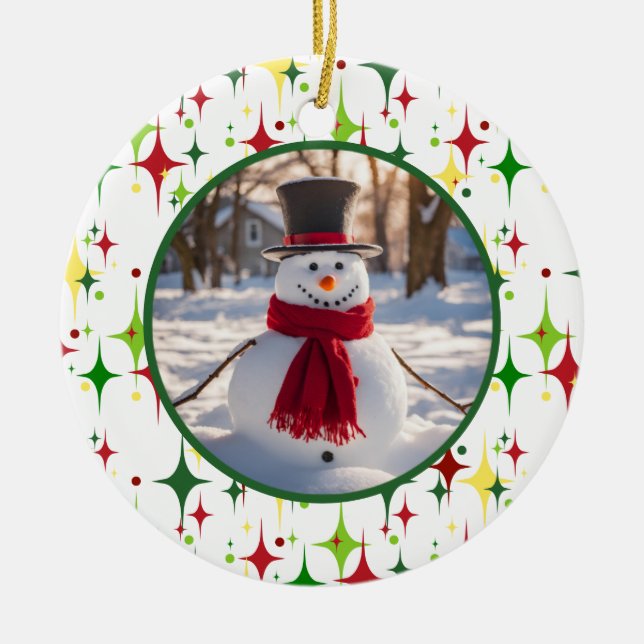 Adorno De Cerámica Luces navidades (Frente)