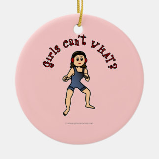 Adorno De Cerámica Lucha de mujeres ligeras