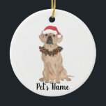 Adorno De Cerámica Lucha personalizada<br><div class="desc">Haz la lista de este año con un adorno de tu elfo de la lucha favorito!</div>