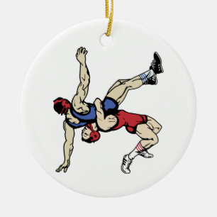Adorno De Cerámica Luchadores