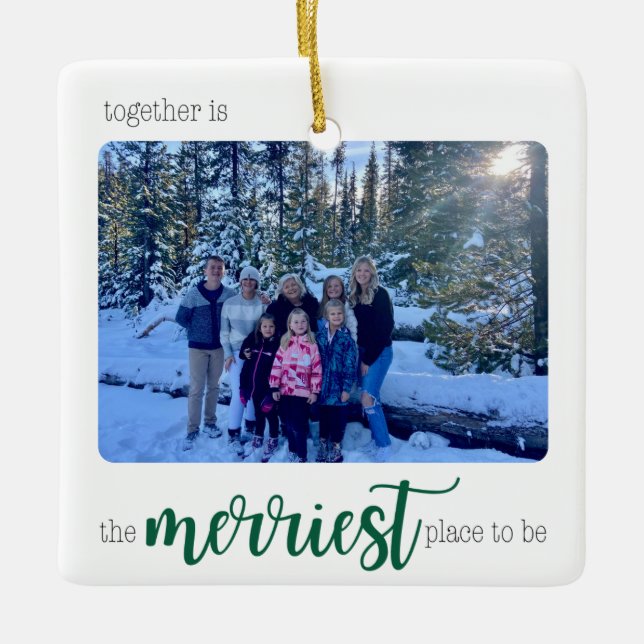 Adorno De Cerámica Lugar más bonito para ser tocado (Anverso)