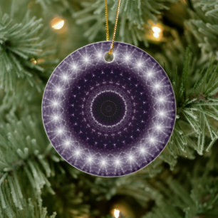 Adorno De Cerámica Lugar redondo blanco y negro brillante