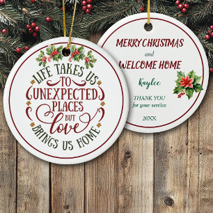 Adorno De Cerámica Lugares Inesperados Navidad en Casa