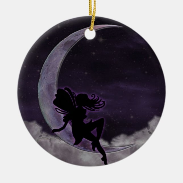 Adorno De Cerámica Luna de hadas (Frente)