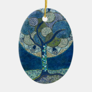 Adorno De Cerámica "Luna en la floración" (pintura)