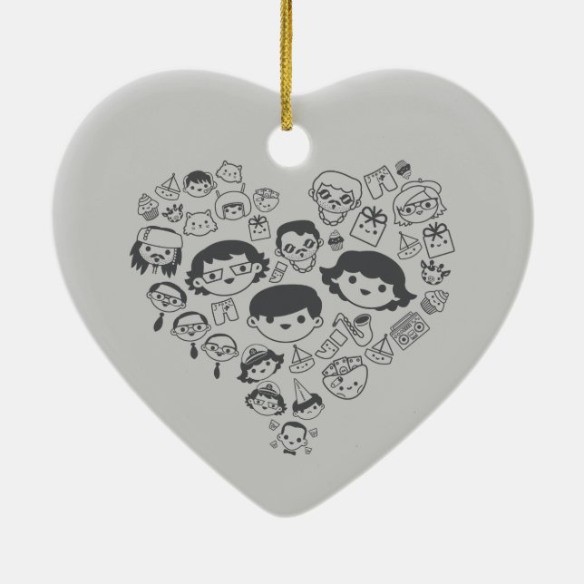 Adorno De Cerámica Luv (Atrás)