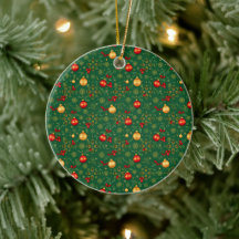 Luxury Emerald Green & Gold Christmas Ornament