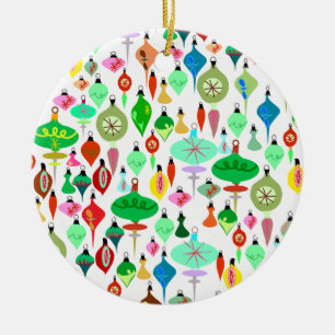 Adorno De Cerámica Luz de navidad de los años 50