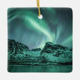 Adorno De Cerámica Luz del Norte Noruega