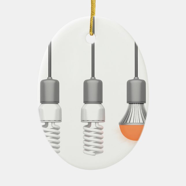 Adorno De Cerámica Luz única del LED que brilla intensamente (Frente)