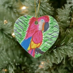 Adorno De Cerámica Macao tropical