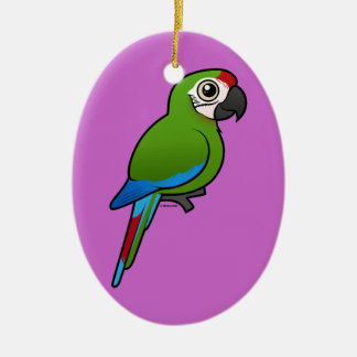 Adorno De Cerámica Macaw militar