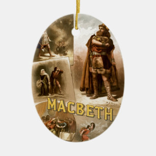 Adorno De Cerámica Macbeth de William Shakespeare