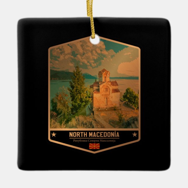 Adorno De Cerámica Macedonia del Norte (Anverso)