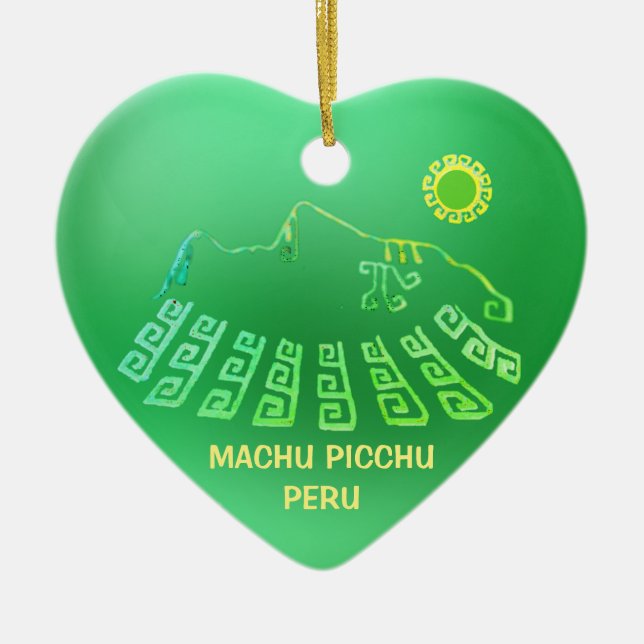 Adorno De Cerámica Machu Picchu Cusco Perú (Frente)