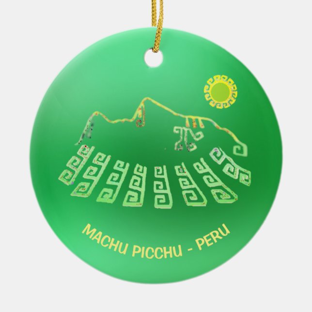 Adorno De Cerámica Machu Picchu Cusco Perú (Frente)