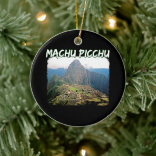 Adorno De Cerámica Machu Picchu Perú - Montaña Huayna Picchu